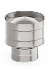 Оголовок с дефлектором, ф 115х180, AISI 439/Оц, 0,5мм/0,5мм, (К)