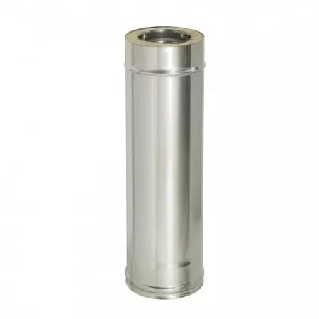 Сэндвич-труба 1,0м, ф 150х210, AISI 439/Оц, 1,0мм/0,5мм, (К)